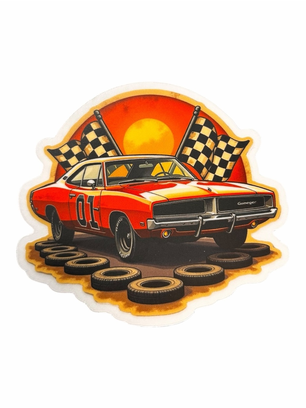 Dukes of Hazzard Vinyl Die Cut Sticker 3”